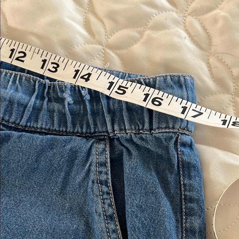 Roxy Women's Blue Denim Drawstring Shorts - Picture 5 of 7